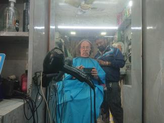Chez le barbier